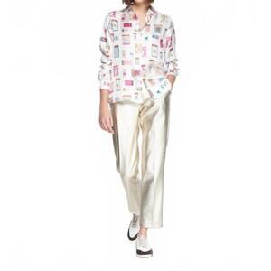 NEW VILAGALLO straight cut trousers in gold